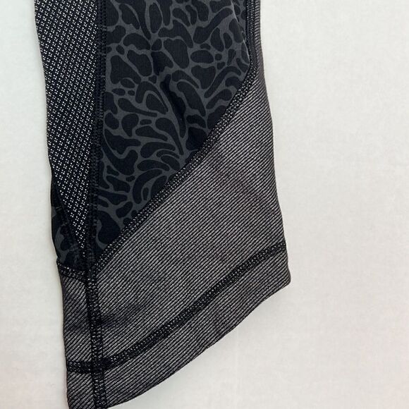 Lululemon Wunder Under Crop Align 23” gray and black multi leggings size 6 Flaws - Picture 5 of 12